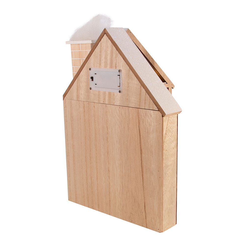 Kurt Adler 11.81-Inch Battery-Operated Wooden LED Nativity Advent Calendar